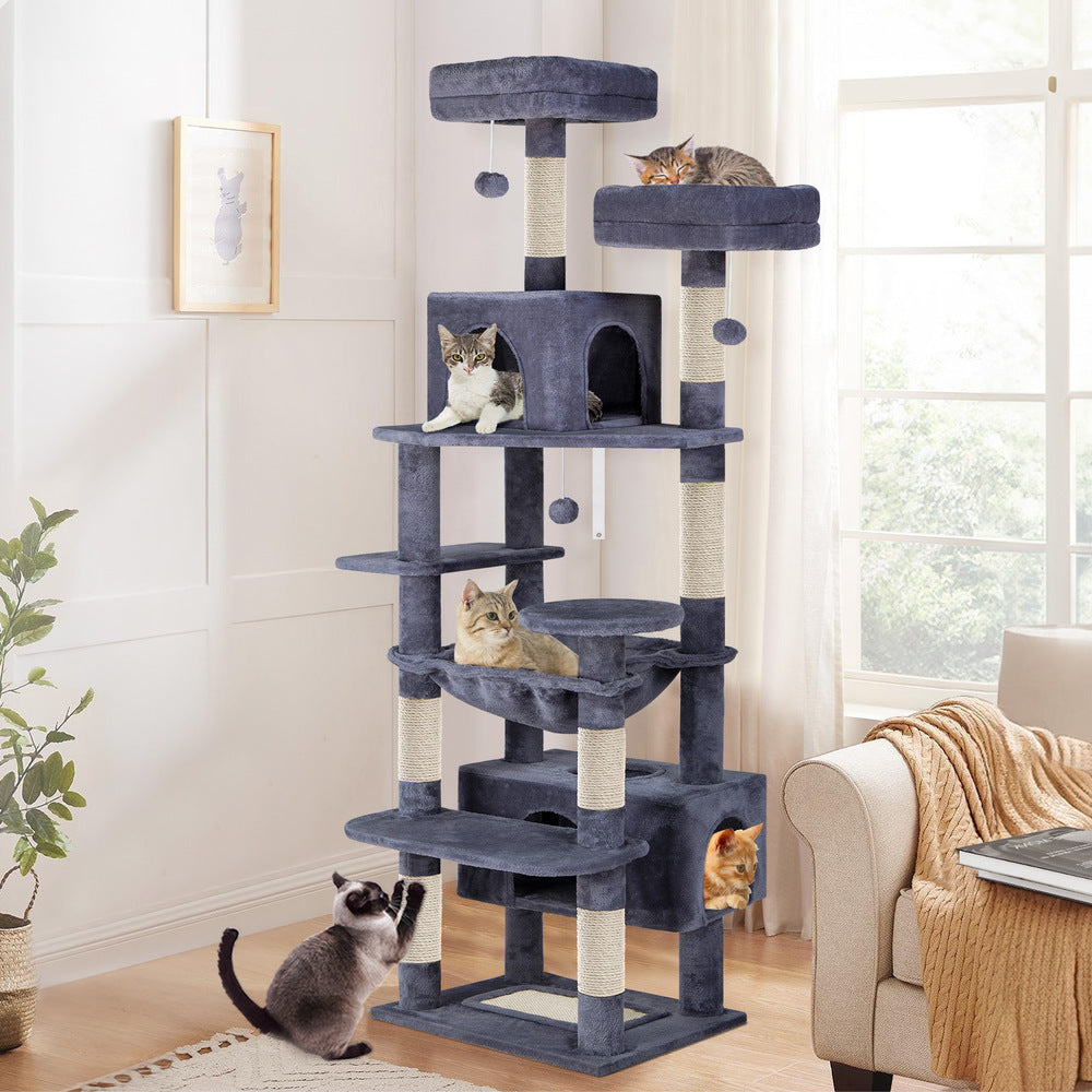 Kratzbaum – Condo-Hausmöbel, Grau, 184 cm