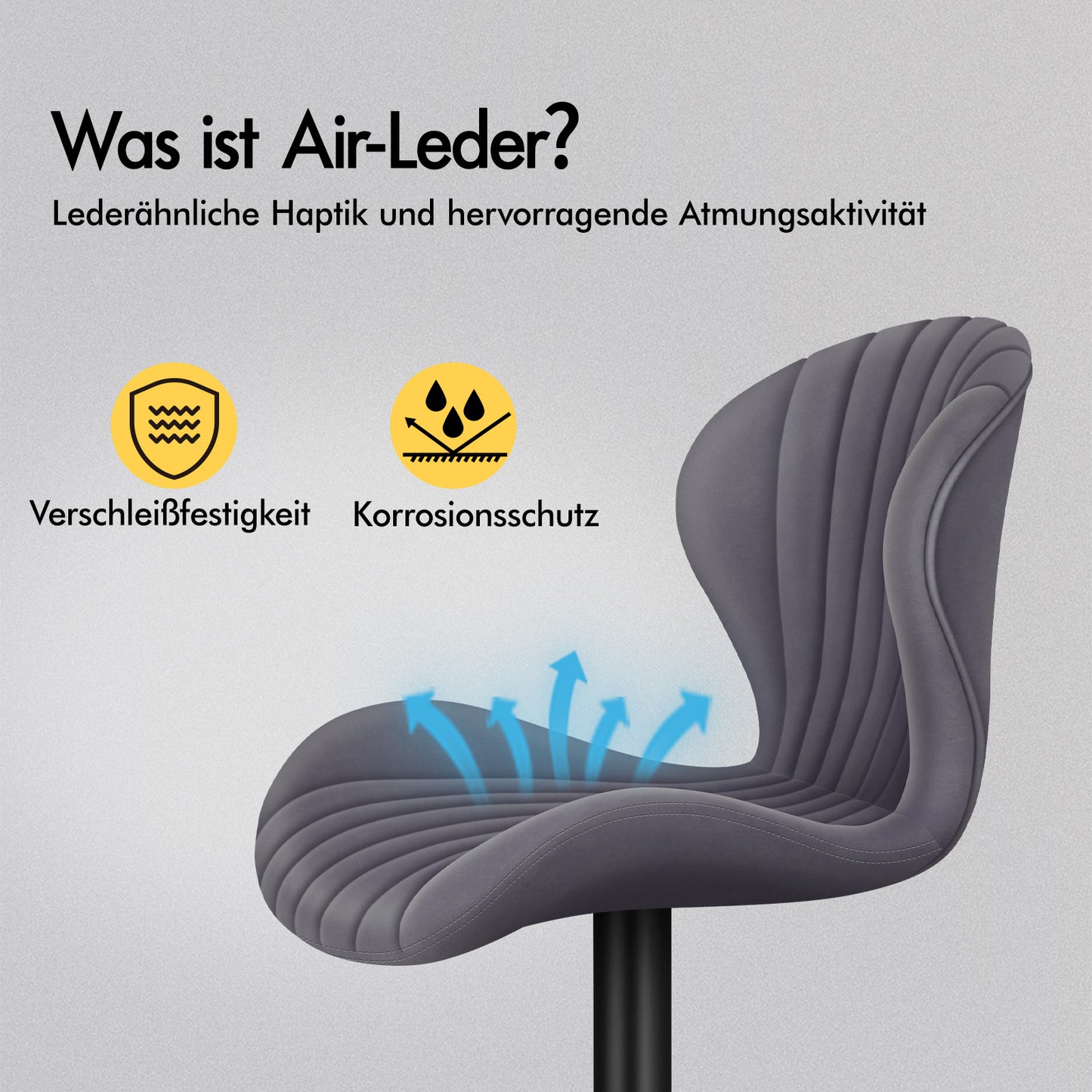 ALFORDSON 2x Barhocker Stella Küche Drehbar Dining Stühle Gaslift