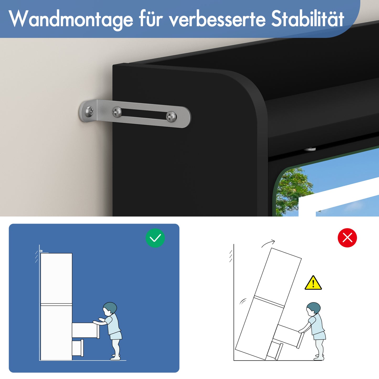 ALFORDSON Frisiertisch-Hocker-Set Schminktisch LED Schrank Schminkspiegel
