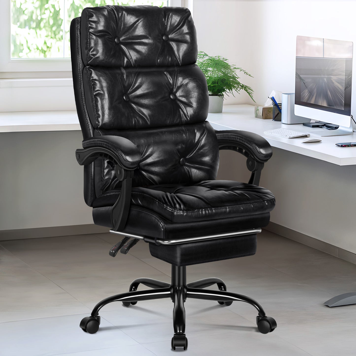 ALFORDSON Bürostuhl Exekutive Computer PU Leder Sitz Arbeit Recliner Gaming