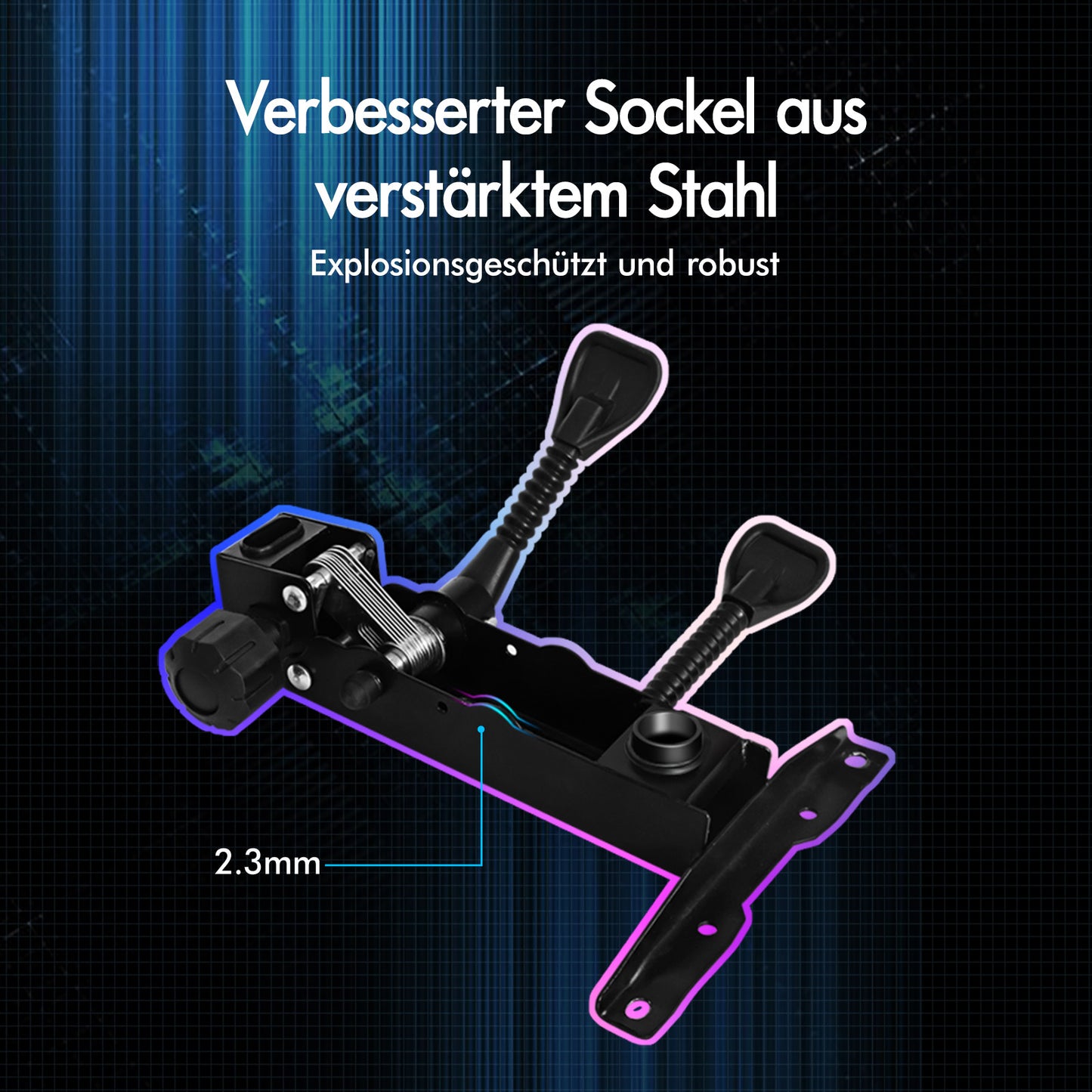 ALFORDSON Gaming Stuhl mit 2-Punkt Massage Bürostuhl mit Fußstütze Grau & Schwarz