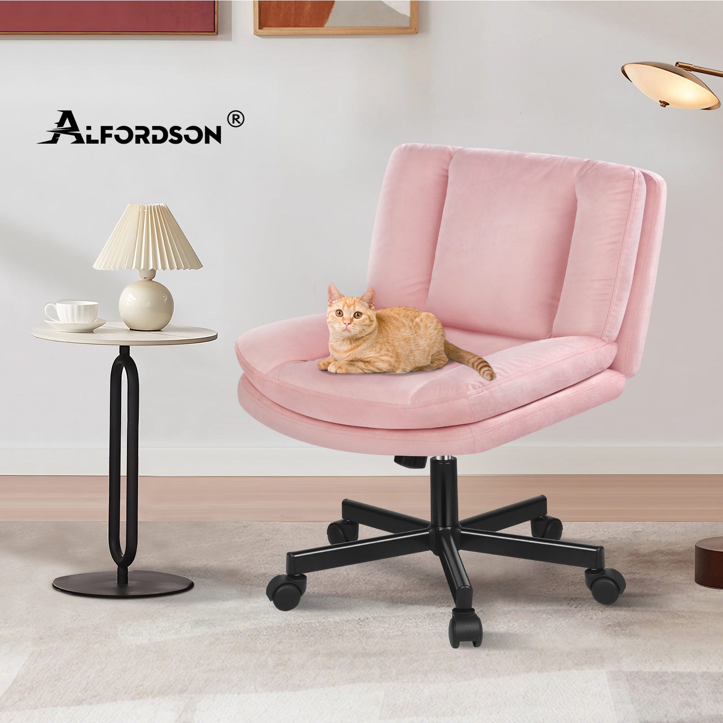 ALFORDSON Bürostuhl Doppelt Gepolstert Breite Sitzfläche Drehbar Gaming-Stuhl