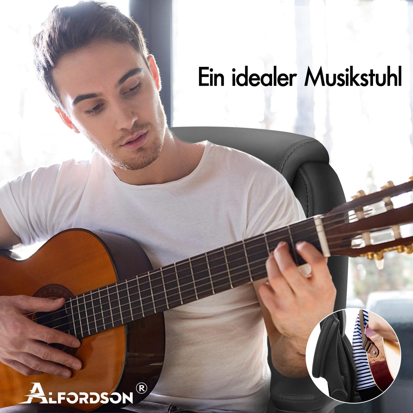 ALFORDSON Massage Bürostuhl Executive Computer Gaming Sitz PU Leder Schwarz