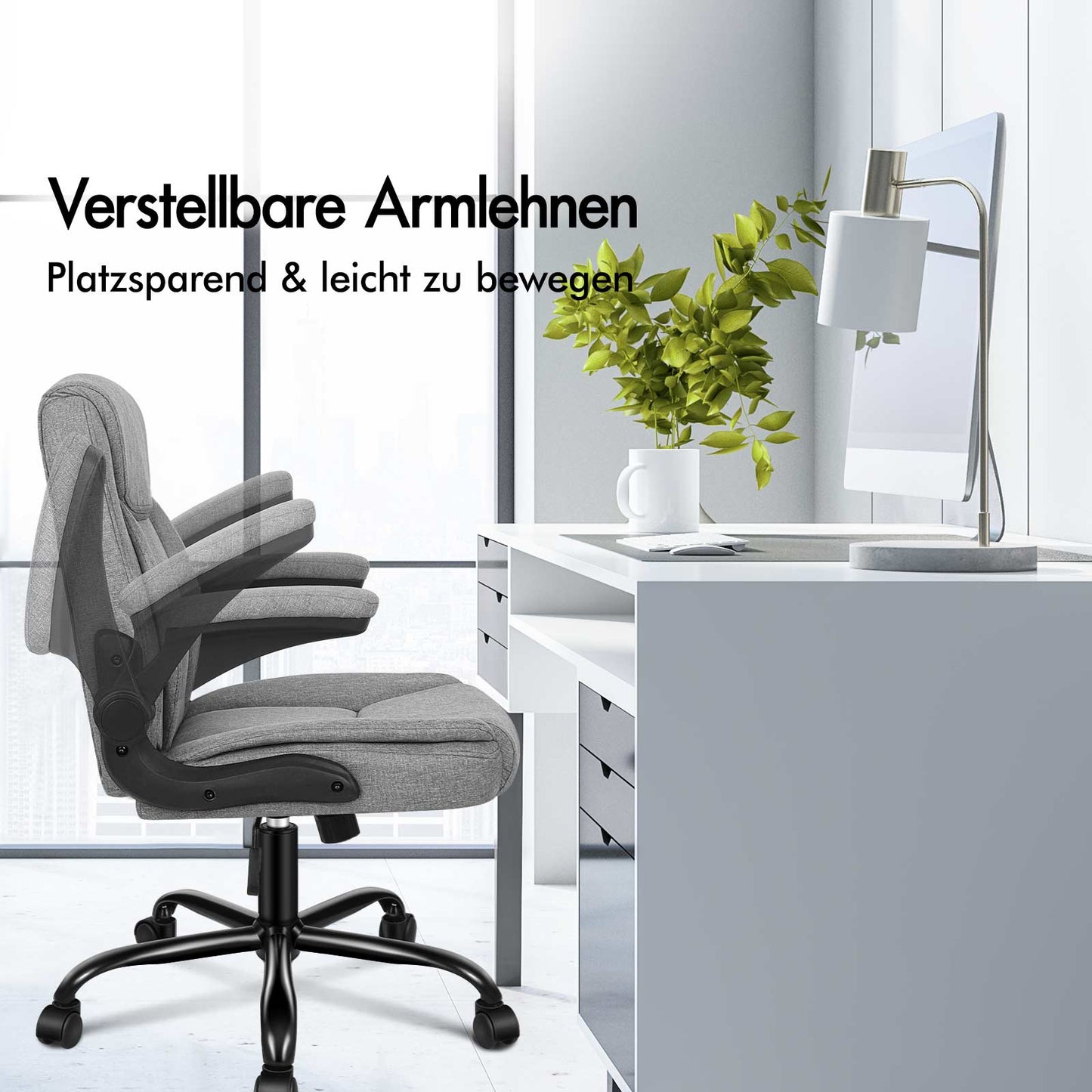 ALFORDSON Massage Bürostuhl Chefsessel Computerstuhl Gamingstuhl Stoff Grau