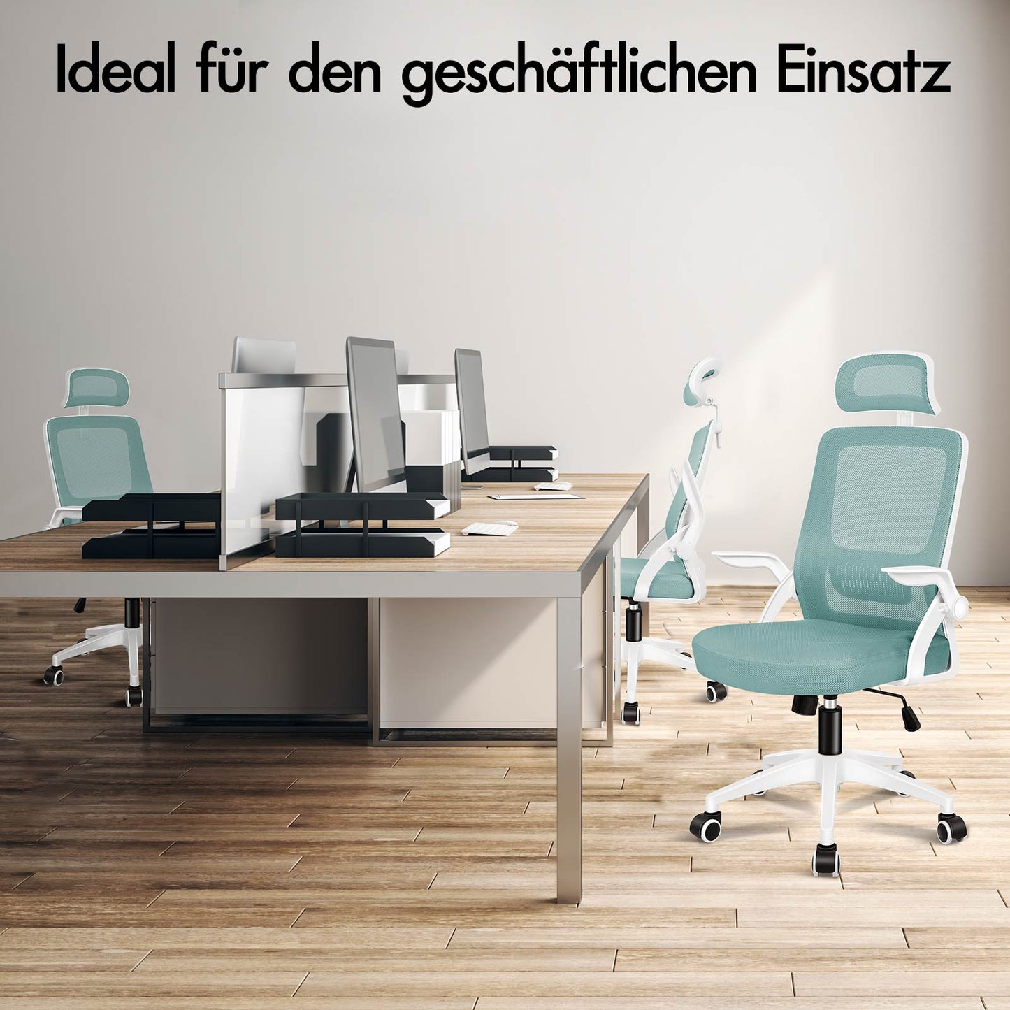 ALFORDSON Mesh-Bürostuhl Executive-Stoffsitz Neigbar für Gaming Renncomputer
