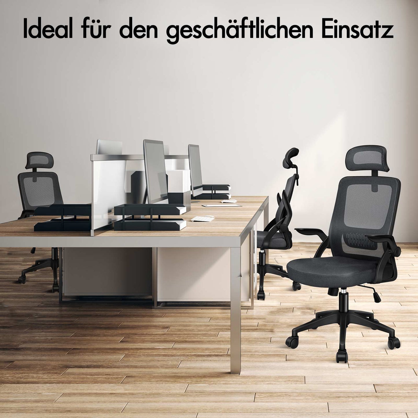ALFORDSON Mesh-Bürostuhl Executive-Stoffsitz Neigbar für Gaming Renncomputer