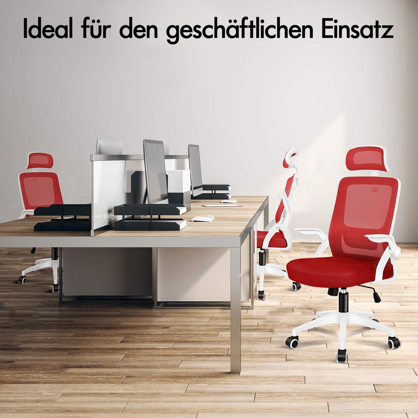 ALFORDSON Mesh-Bürostuhl Executive-Stoffsitz Neigbar für Gaming Renncomputer
