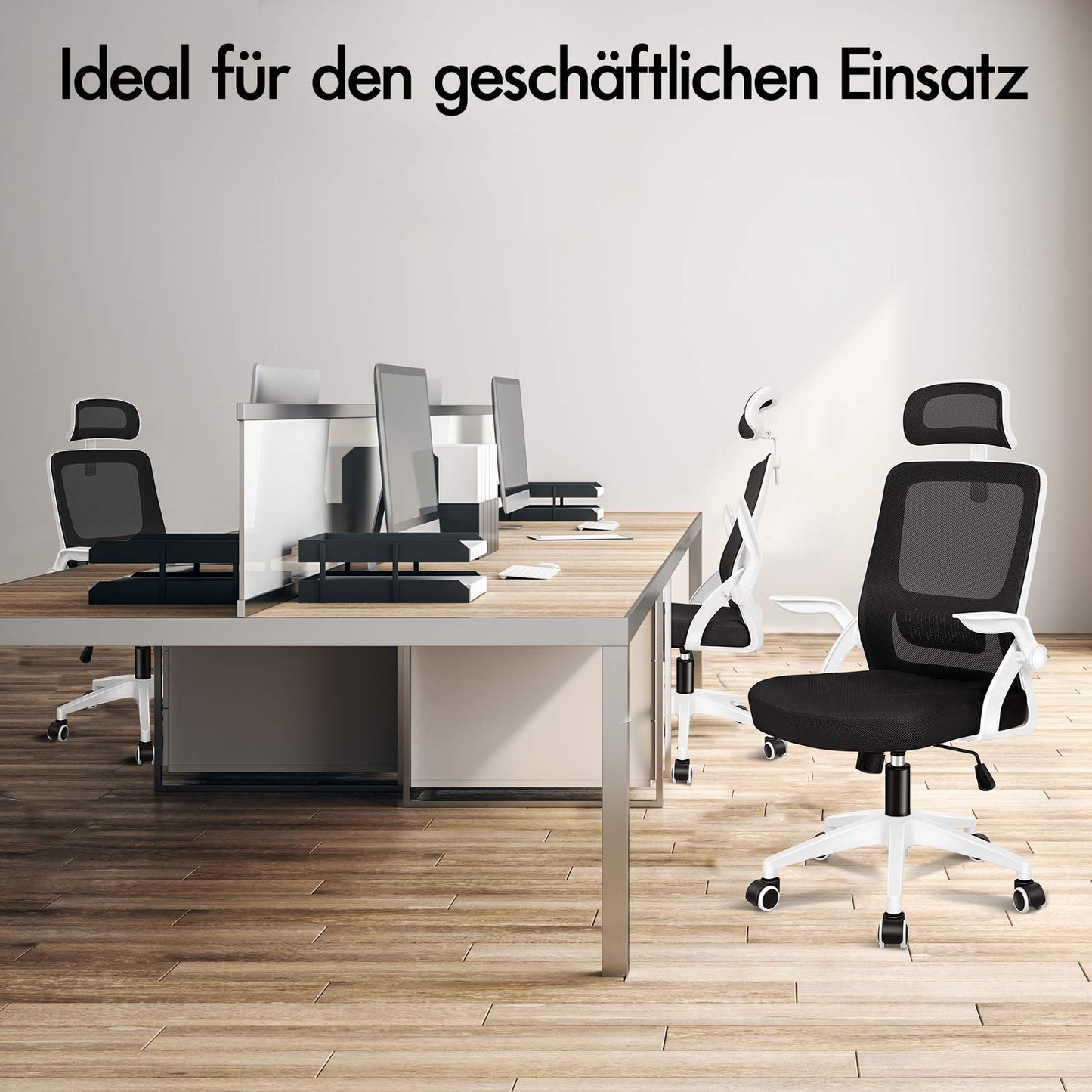 ALFORDSON Mesh-Bürostuhl Executive-Stoffsitz Neigbar für Gaming Renncomputer