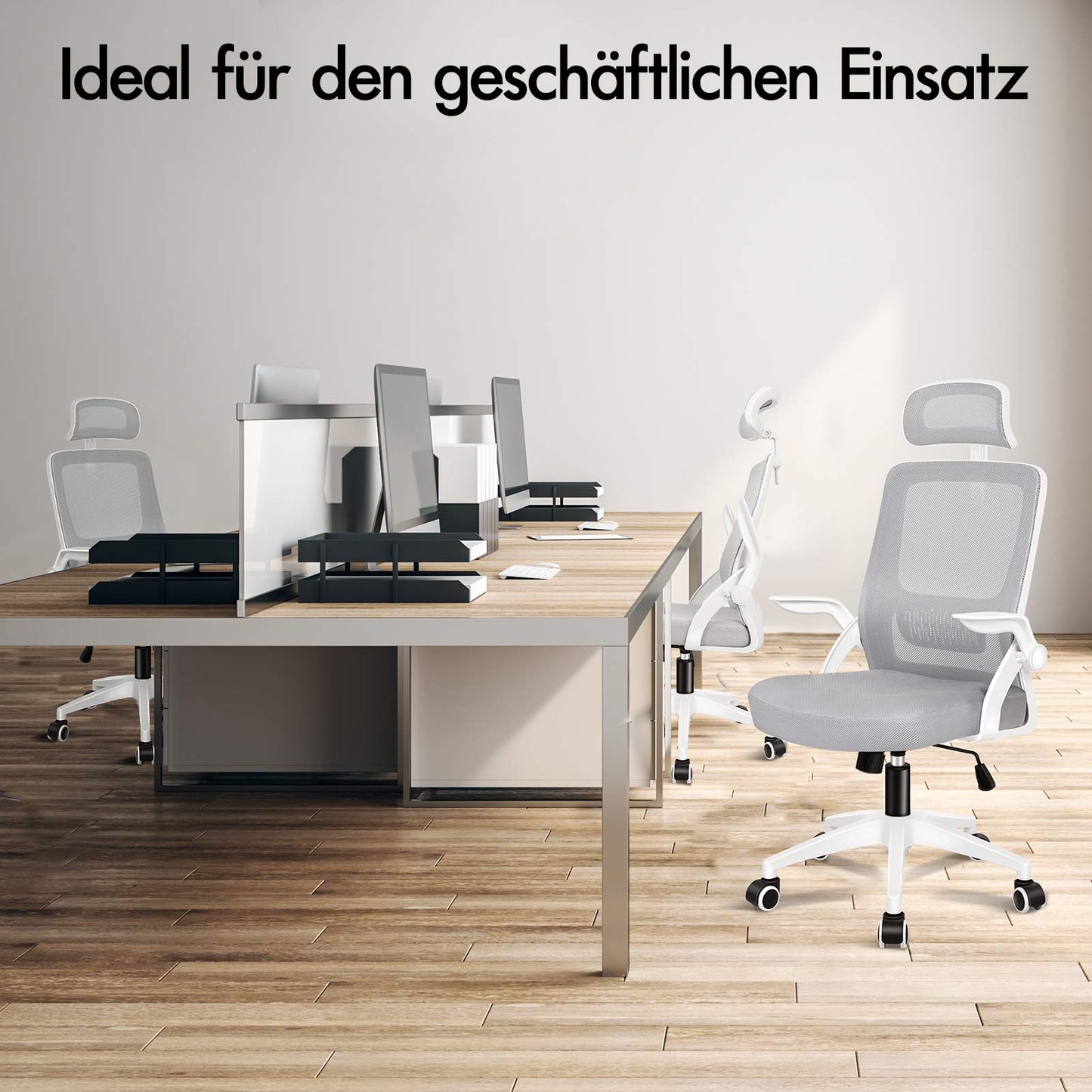 ALFORDSON Mesh-Bürostuhl Executive-Stoffsitz Neigbar für Gaming Renncomputer