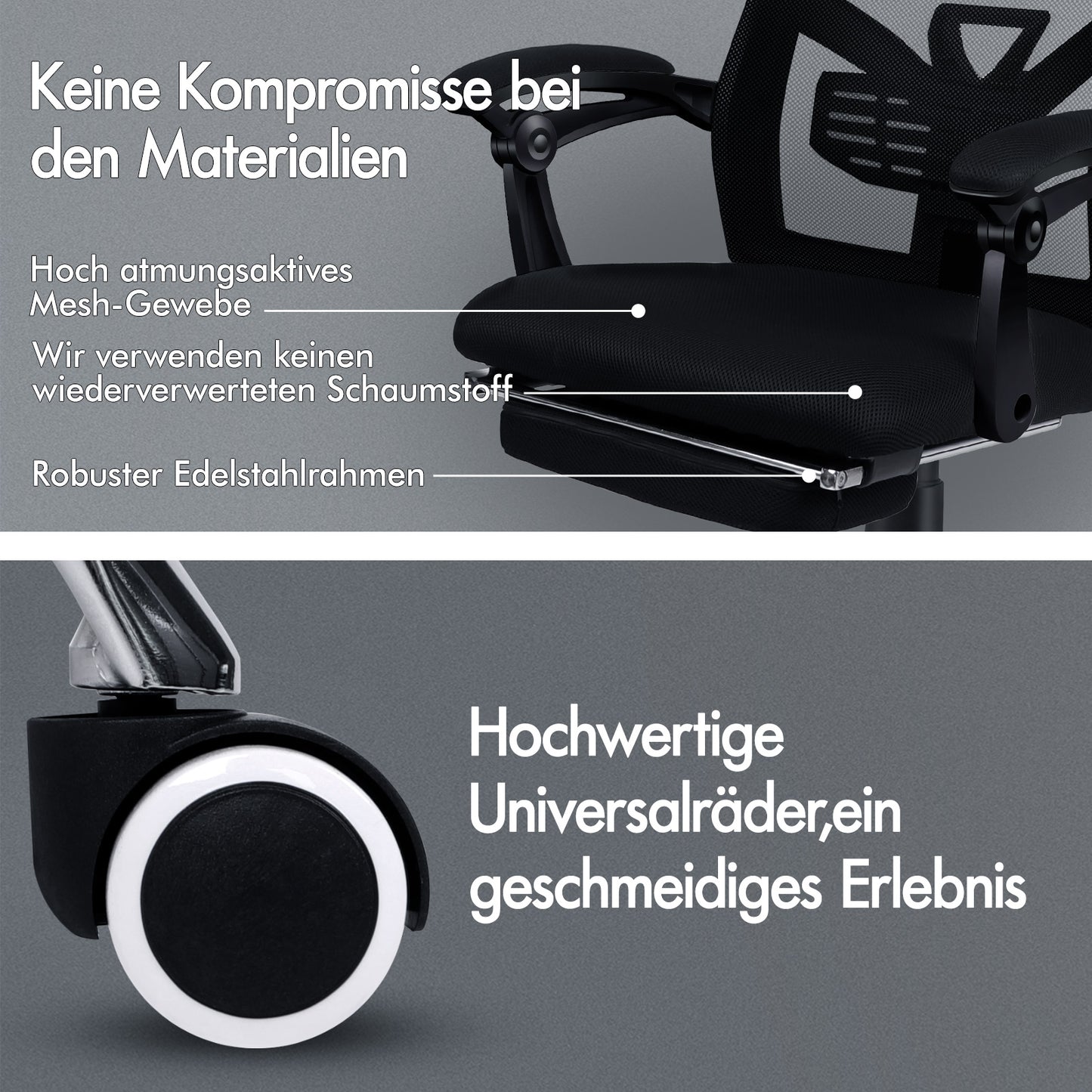 ALFORDSON Mesh Bürostuhl Gaming Executive Sitz Verstellbare Fußstütze Liege