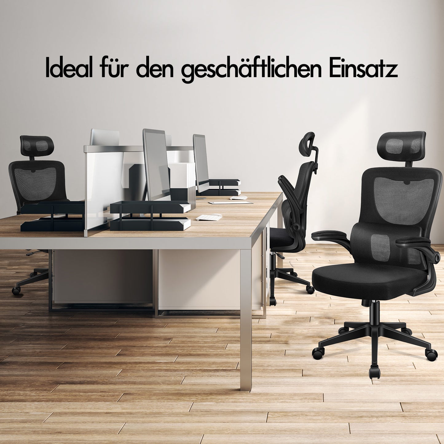 ALFORDSON Netzgewebe Bürostuhl Gaming Führungskräfte Computer Sitz Arbeit, Nyles, Schwarz