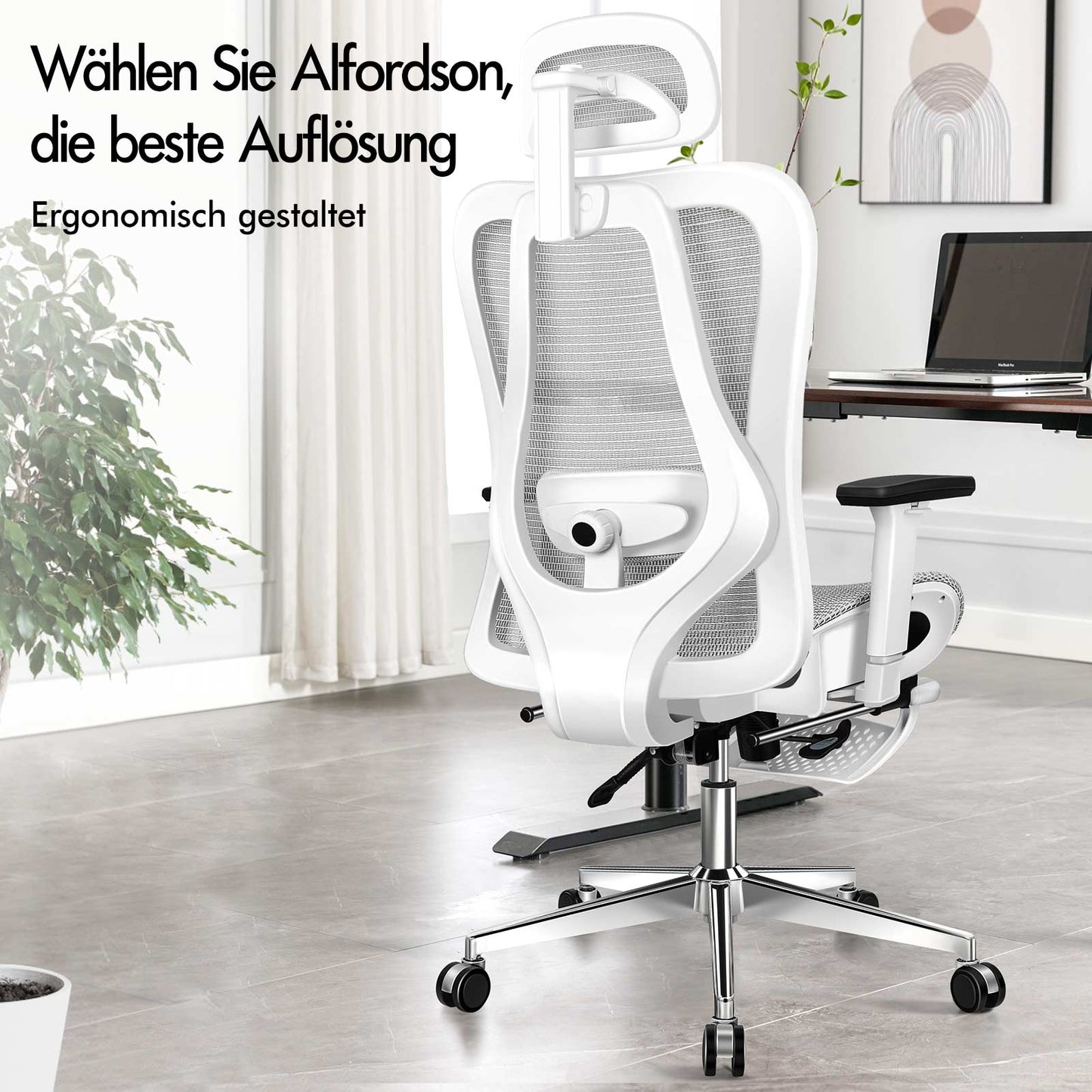 ALFORDSON Bürostuhl Ergonomischer Netzsitz Führungskraft Arbeit Computer Gaming