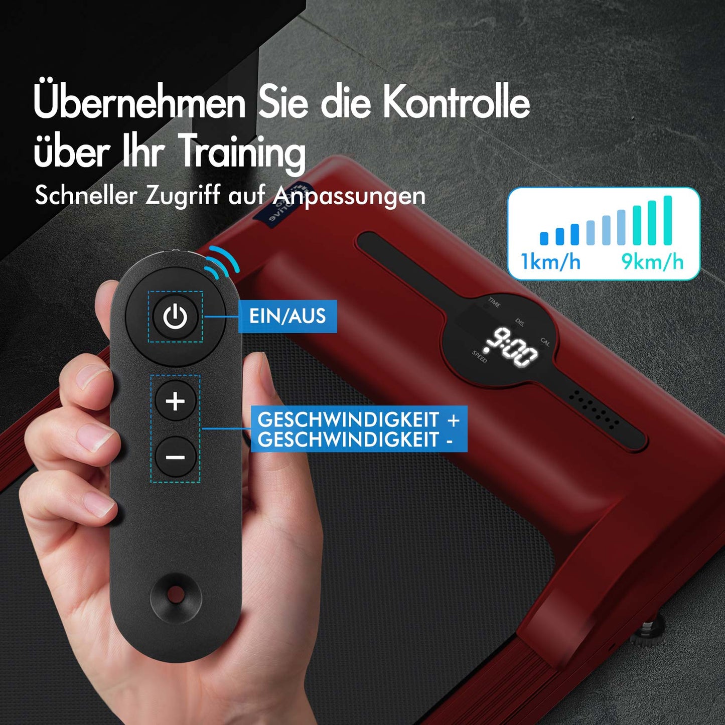 BLACK LORD Elektrisches Laufband Geh-Pad Zuhause Büro Fitnessstudio Fitness