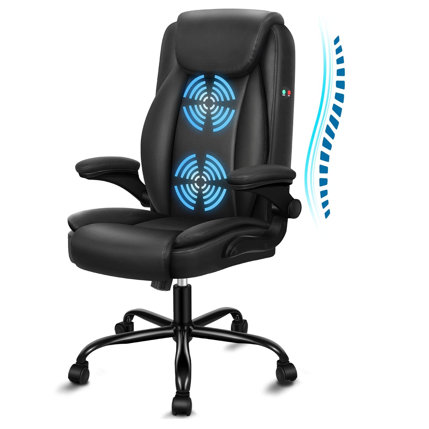 ALFORDSON Massage Bürostuhl Chefsessel Gepolstert Computerstuhl Gaming-Sitz