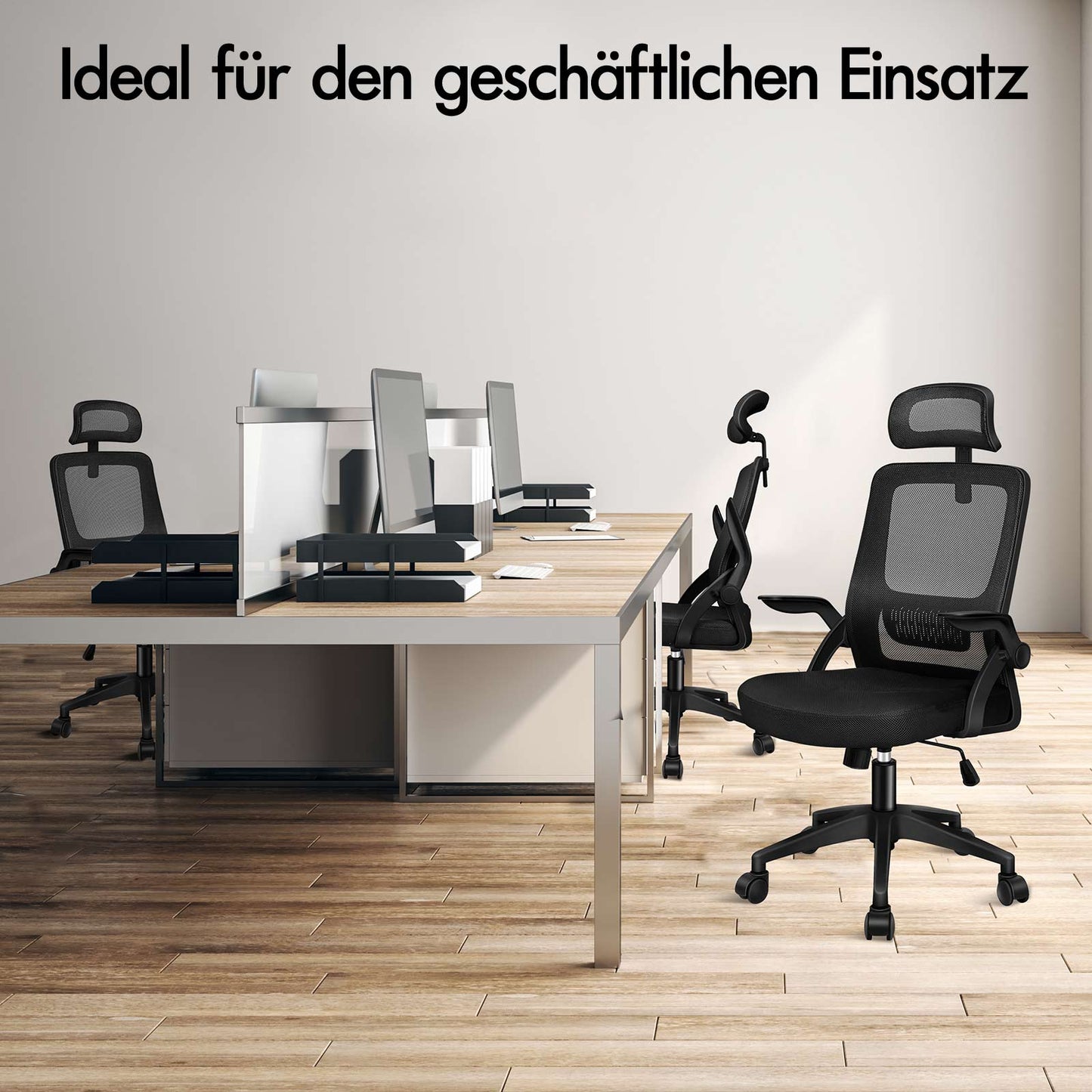 ALFORDSON Mesh-Bürostuhl Executive-Stoffsitz Neigbar für Gaming Renncomputer