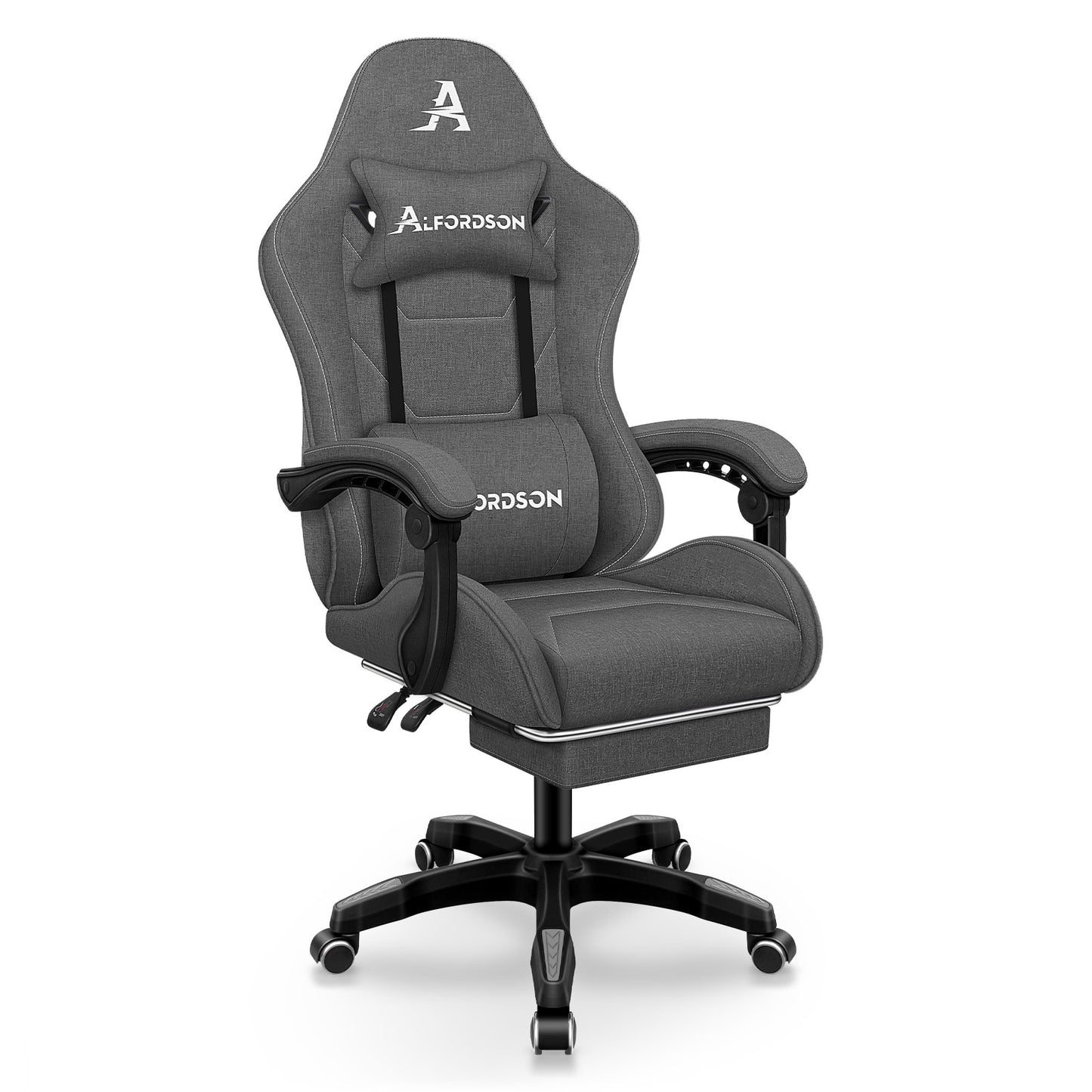 ALFORDSON Massage Bürostuhl Gaming Executive Sitz Leinenstoff Computer Racer