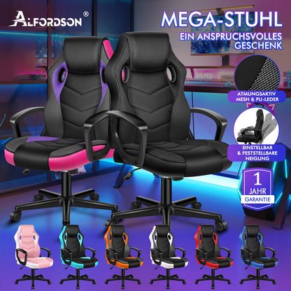 ALFORDSON Gaming Stuhl Racing Büro Ergonomisch Drehbar Exekutive Computer Sitz