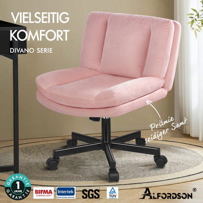 ALFORDSON Bürostuhl Doppelt Gepolstert Breite Sitzfläche Drehbar Gaming-Stuhl