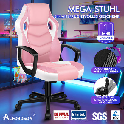 ALFORDSON Gaming Stuhl Racing Büro Ergonomisch Drehbar Exekutive Computer Rosa