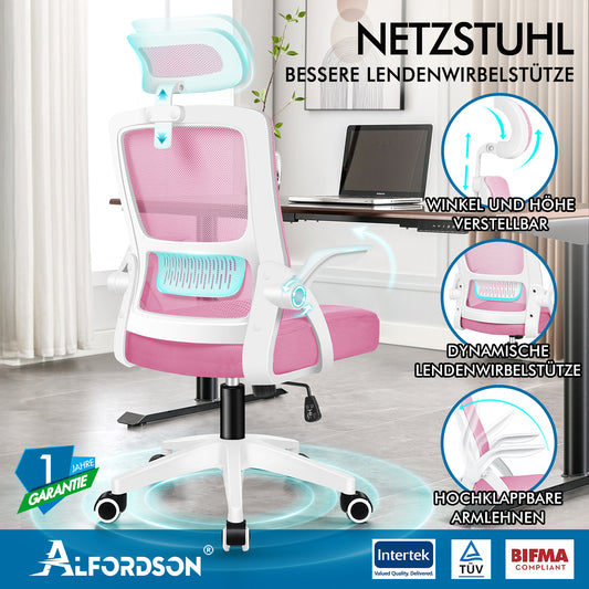 ALFORDSON Mesh Office Chair Executive Fabric Seat Reclining for Gaming Racing Computer