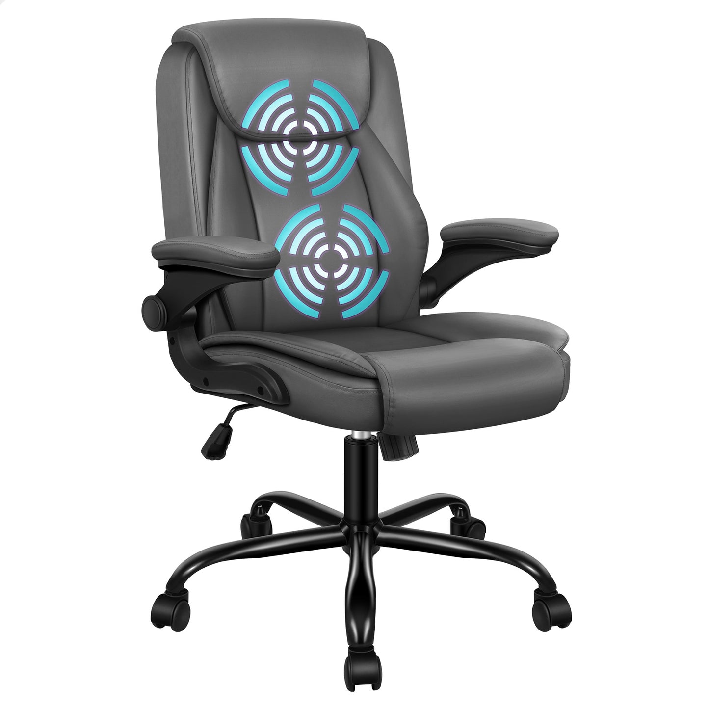 ALFORDSON Massage Bürostuhl Executive Gaming Racing Sitz PU-Leder/ Leinenstoff