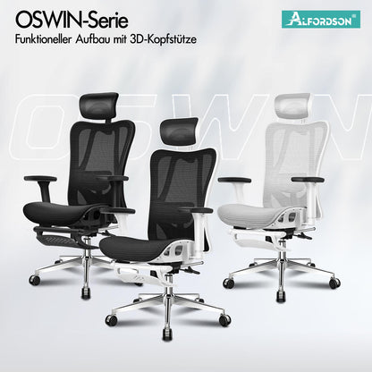 ALFORDSON Ergonomischer Bürostuhl mit Netzstoff die Arbeit am Computer Gaming