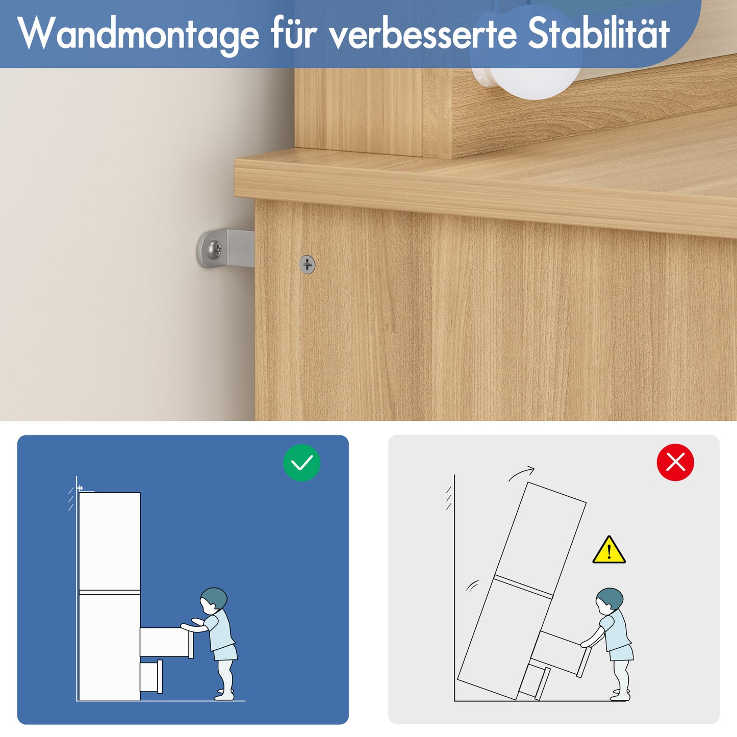 ALFORDSON Frisiertisch-Hocker-Set Schminktisch LED Spiegel Schrank Schlafzimmer