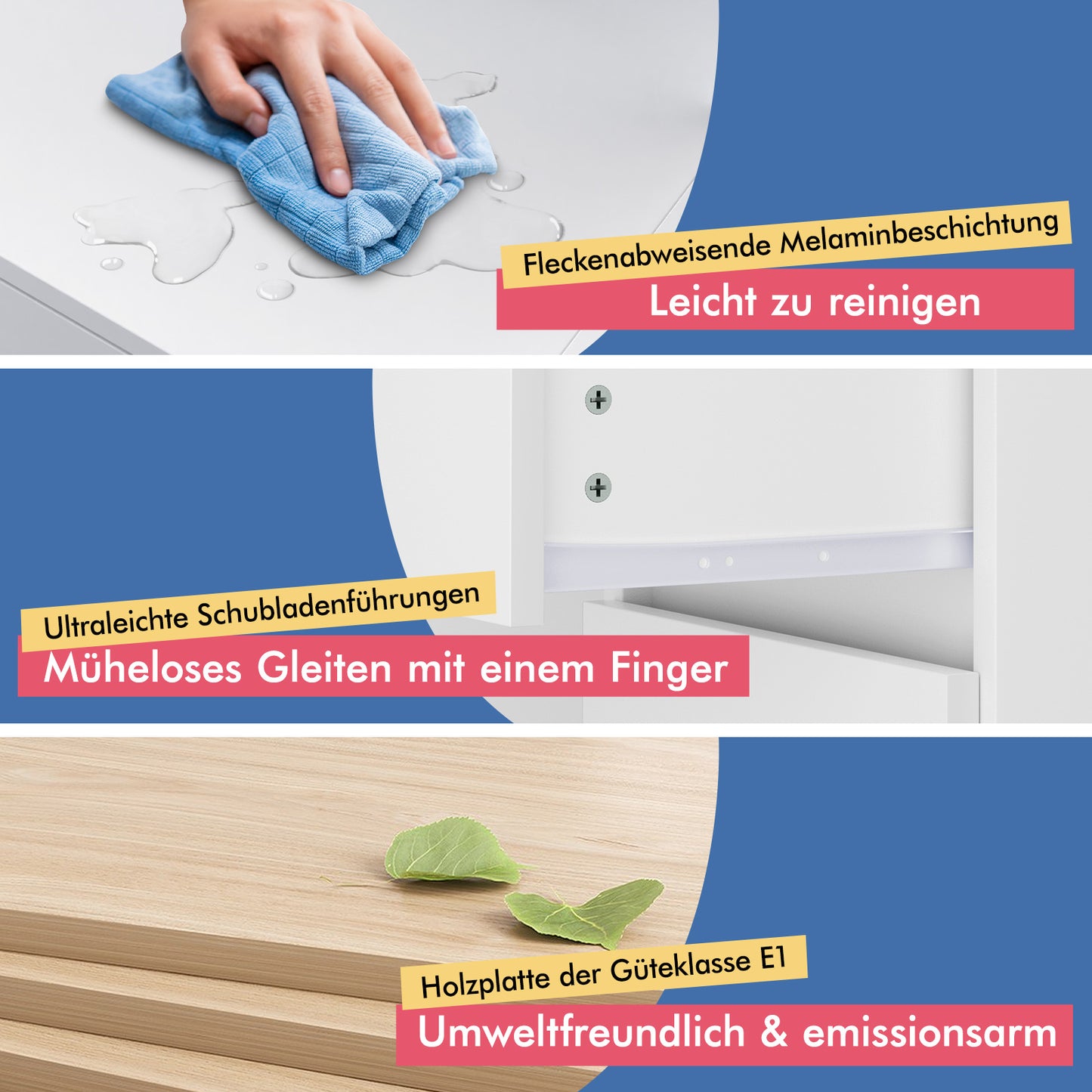 ALFORDSON Frisiertisch-Hocker-Set Schminktisch LED Spiegel Schrank Schlafzimmer