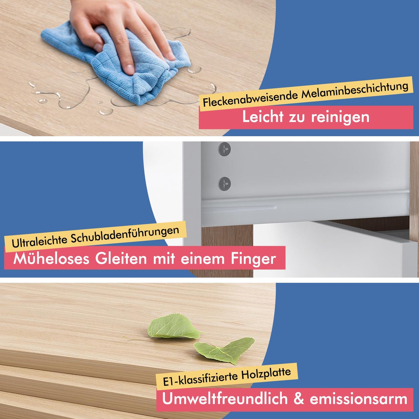 ALFORDSON Frisiertisch-Hocker-Set Schminktisch LED Spiegel Schrank Schlafzimmer