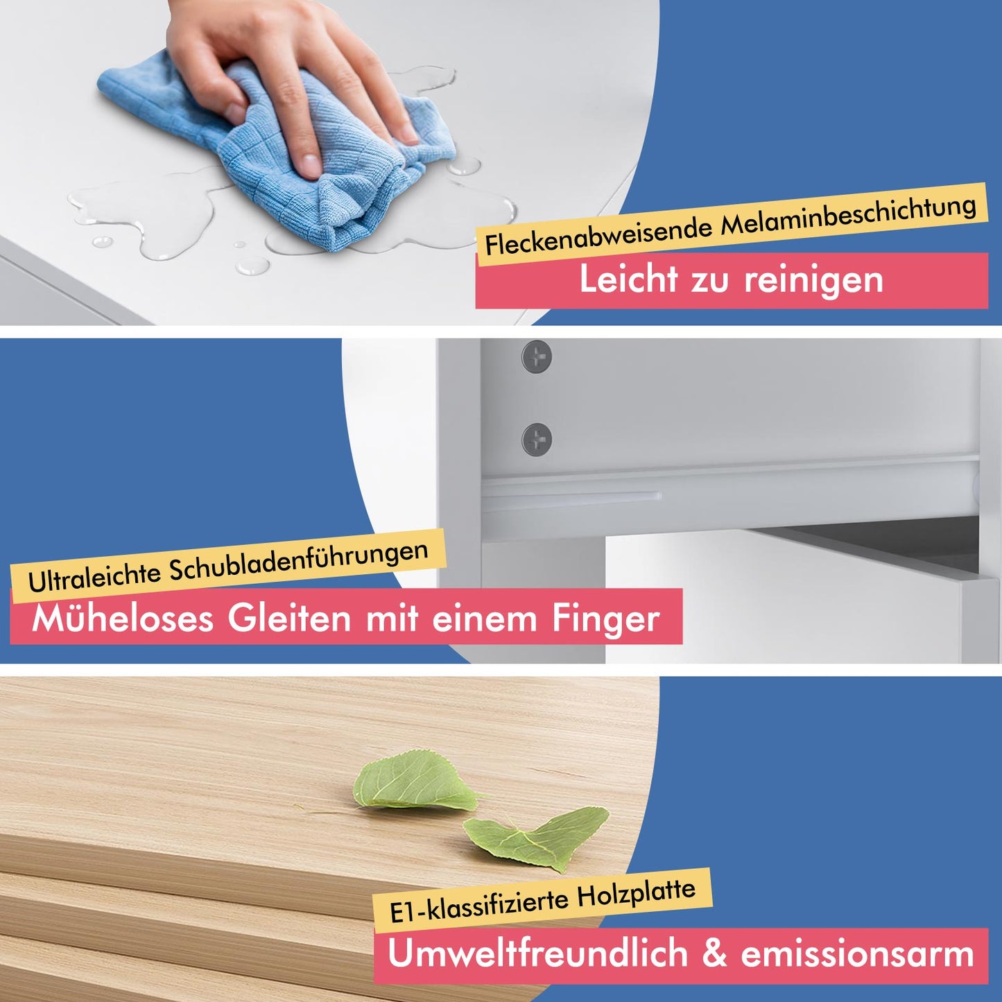 ALFORDSON Frisiertisch-Hocker-Set Schminktisch LED Spiegel Schrank Schlafzimmer