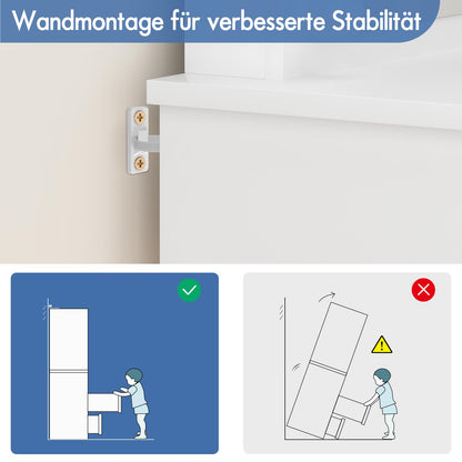 ALFORDSON Frisiertisch-Hocker-Set Schminktisch LED Spiegel Schrank Schlafzimmer