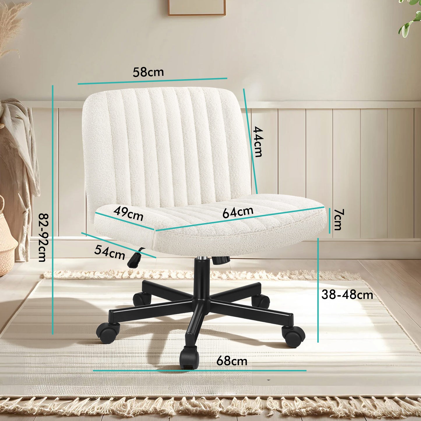 ALFORDSON Bürostuhl Computerstuhl Schminkstuhl Drehstuhl Höhenverstellbar