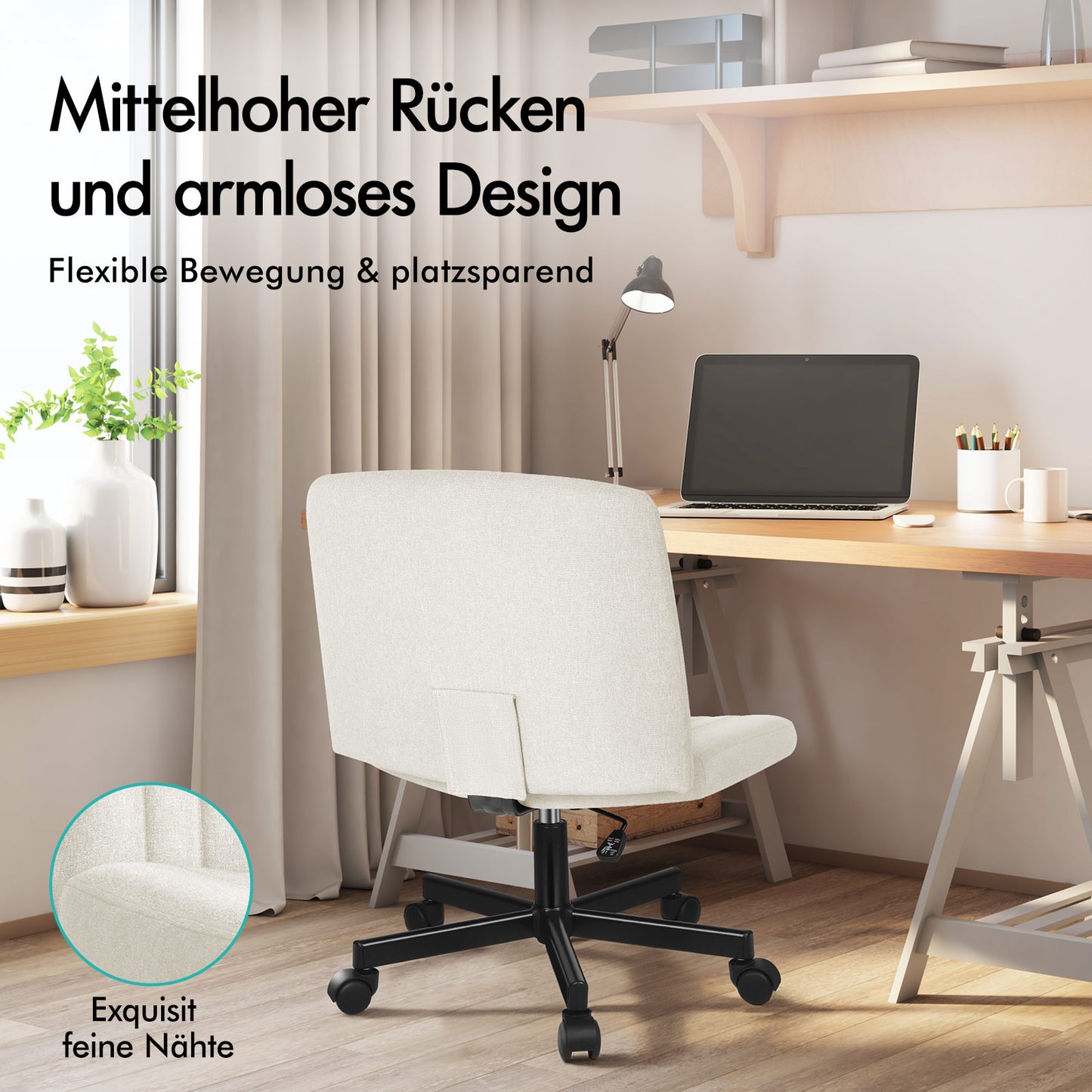 ALFORDSON Bürostuhl Computerstuhl Schminkstuhl Drehstuhl Höhenverstellbar