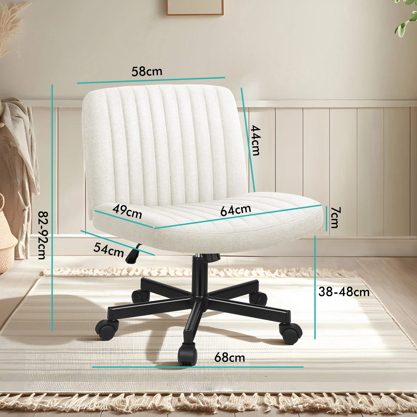 ALFORDSON Bürostuhl Computerstuhl Schminkstuhl Drehstuhl Höhenverstellbar