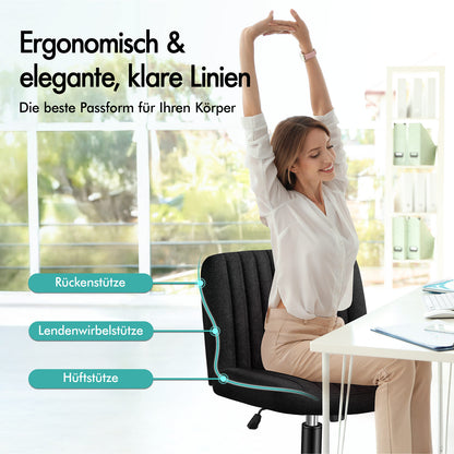 ALFORDSON Bürostuhl Computerstuhl Schminkstuhl Drehstuhl Höhenverstellbar