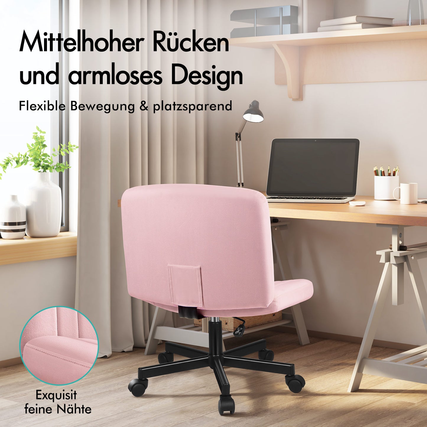 ALFORDSON Bürostuhl Computerstuhl Schminkstuhl Drehstuhl Höhenverstellbar