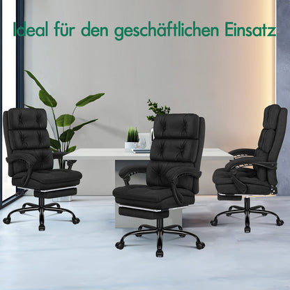 ALFORDSON Office Chair Executive Computer Fabric Seat Recliner Gaming Black