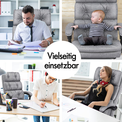 ALFORDSON Bürostuhl Executive Computer Stoff Sitz Racing Arbeit Recliner