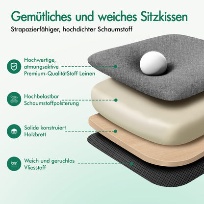 ALFORDSON Bürostuhl Exekutive Computer Stoffsitz Liegestuhl Gaming Grau