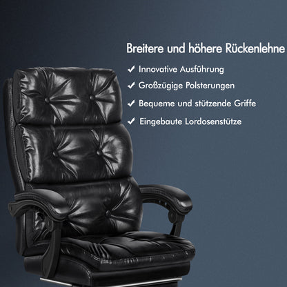 ALFORDSON Bürostuhl Exekutive Computer PU Leder Sitz Arbeit Recliner Gaming