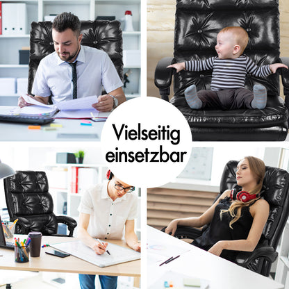 ALFORDSON Bürostuhl Exekutive Computer PU Leder Sitz Arbeit Recliner Gaming