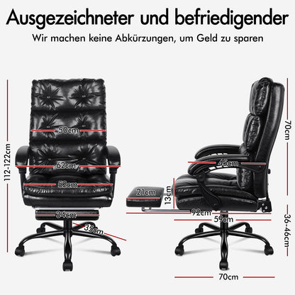 ALFORDSON Bürostuhl Executive Computer Stoff Sitz Racing Arbeit Recliner