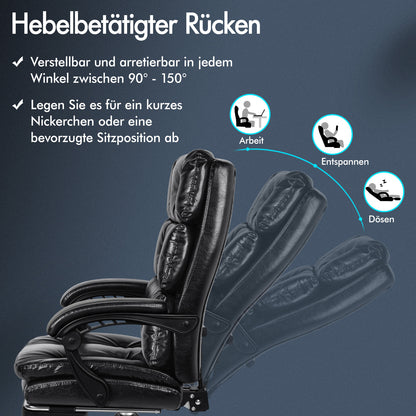 ALFORDSON Bürostuhl Executive Computer Stoff Sitz Racing Arbeit Recliner