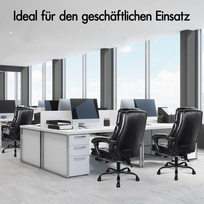 ALFORDSON Bürostuhl Exekutive Computer PU Leder Sitz Arbeit Recliner Gaming