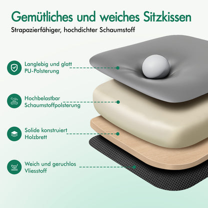 Silla de oficina ALFORDSON, ejecutiva, para ordenador, asiento de piel sintética, reclinable, para trabajo y juegos