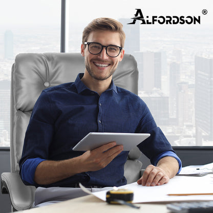 ALFORDSON Bürostuhl Exekutive Computer PU Leder Sitz Arbeit Recliner Gaming