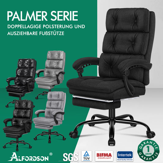 ALFORDSON Bürostuhl Executive Computer Stoff Sitz Racing Arbeit Recliner