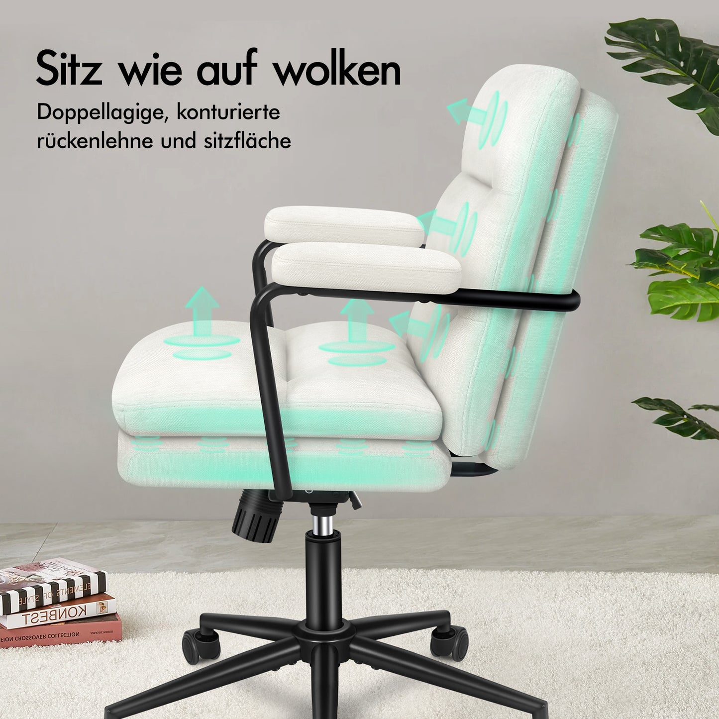 ALFORDSON Bürostuhl Ergonomisch Chefsessel Computerstuhl Arbeitsplatzstuhl