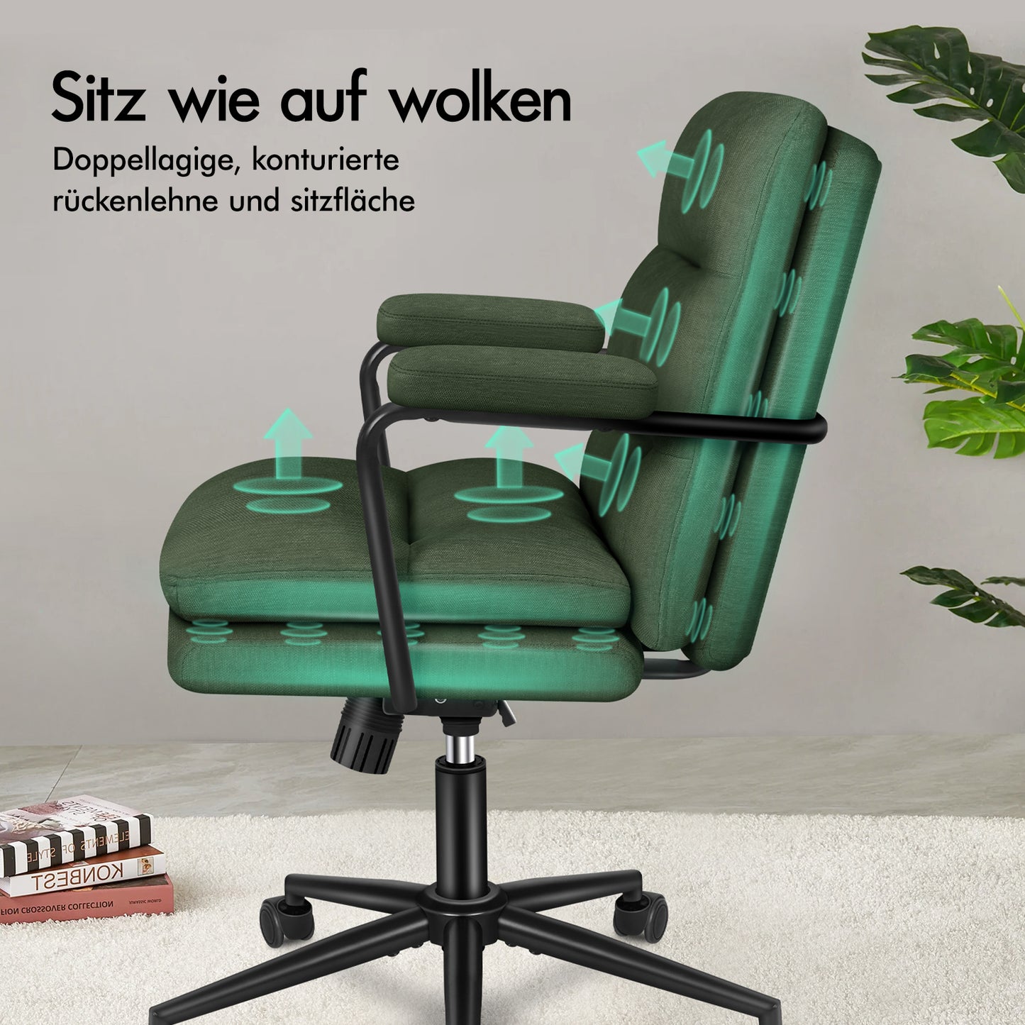 ALFORDSON Bürostuhl Ergonomisch Chefsessel Computerstuhl Arbeitsplatzstuhl