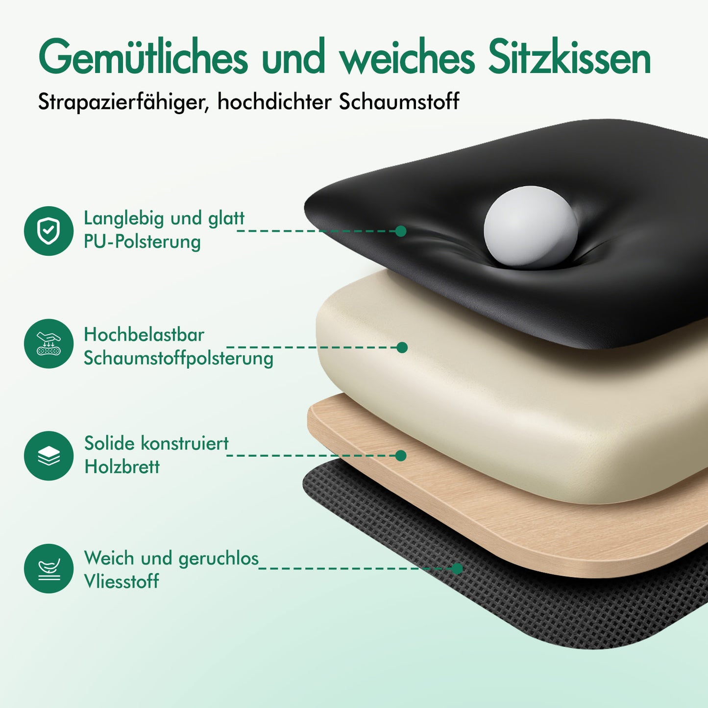 ALFORDSON Bürostuhl Exekutive Computer Spielen PU-Ledersitz Recliner Schwarz